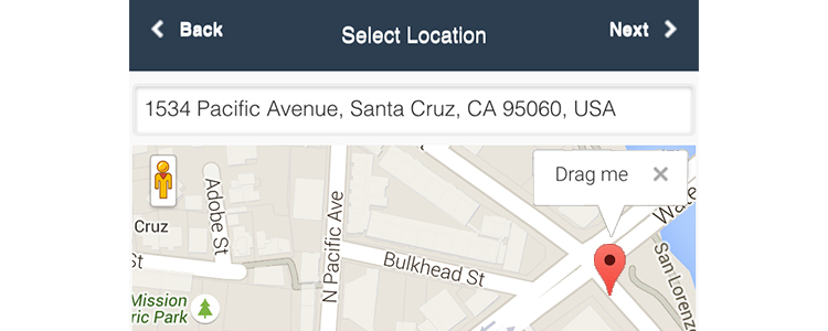 choose location
